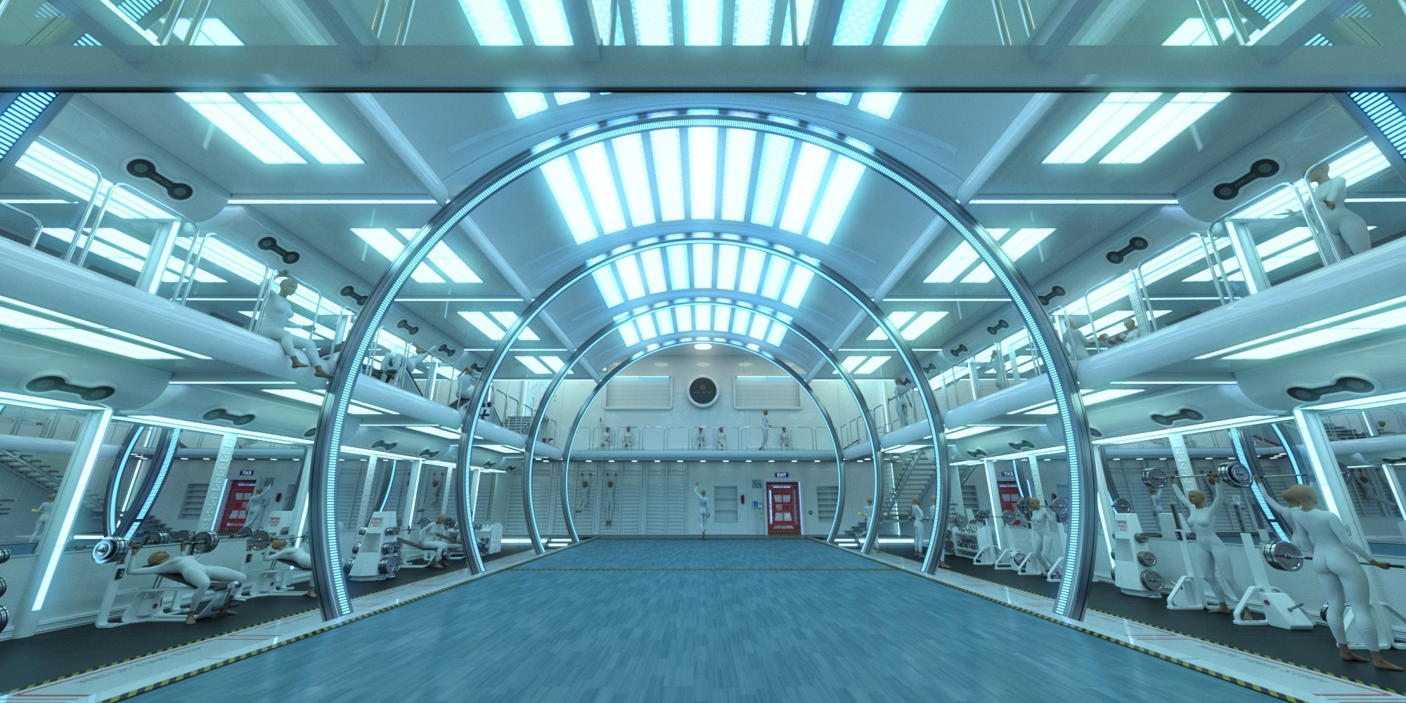 SC20 Gym by: , 3D Models by Daz 3D