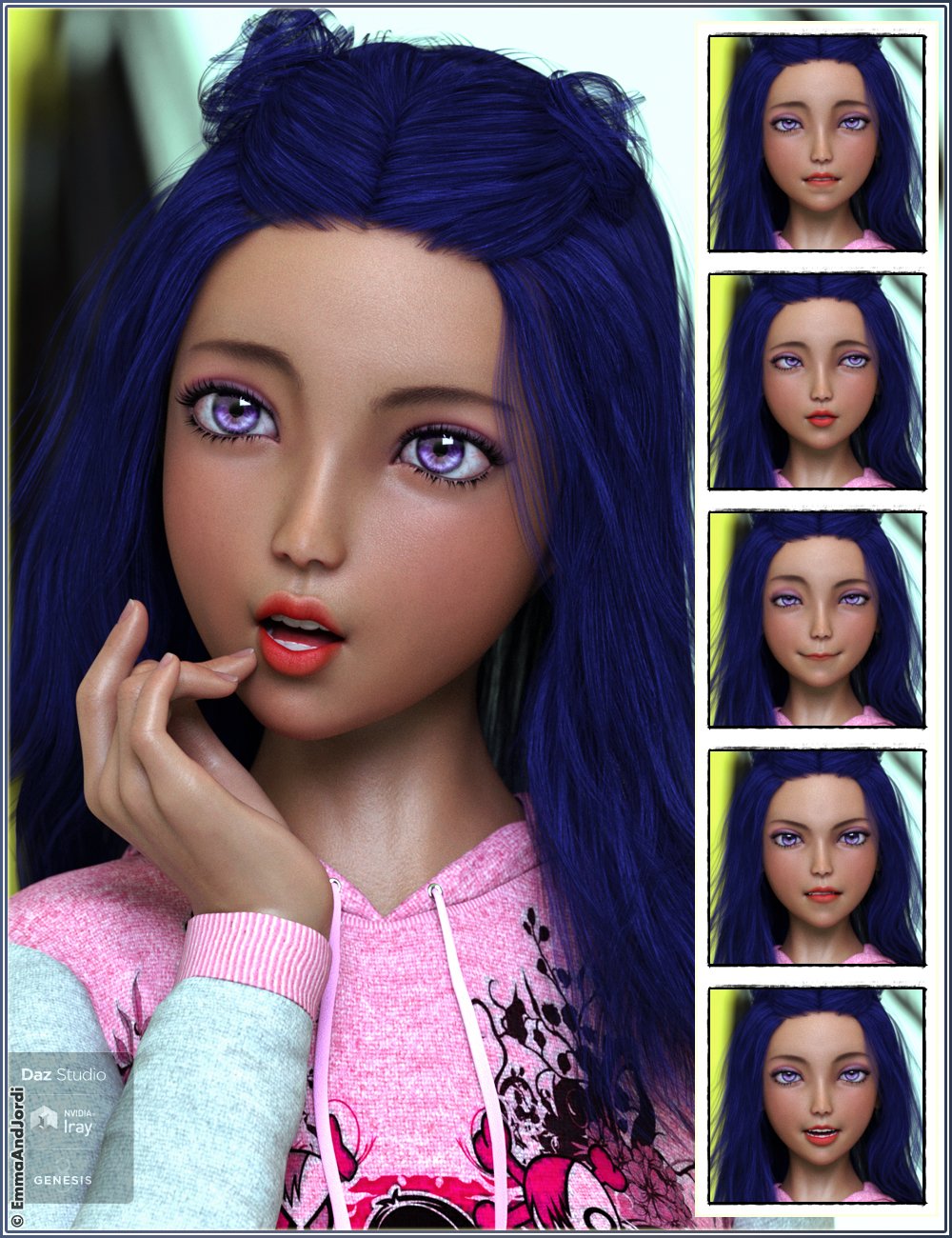 Mixable Expressions for Kanade 8 and Genesis 8 Female(s) Mixable Expressions for Kanade 8 and Genesis 8 Female(s) by: , 3D Models by Daz 3D