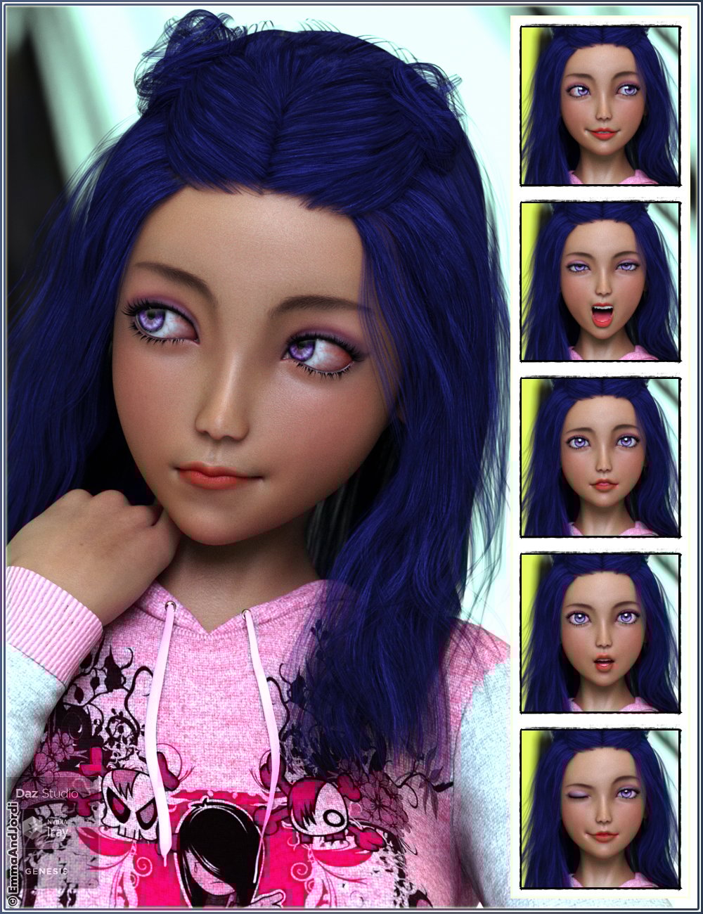 Mixable Expressions for Kanade 8 and Genesis 8 Female(s) Mixable Expressions for Kanade 8 and Genesis 8 Female(s) by: , 3D Models by Daz 3D