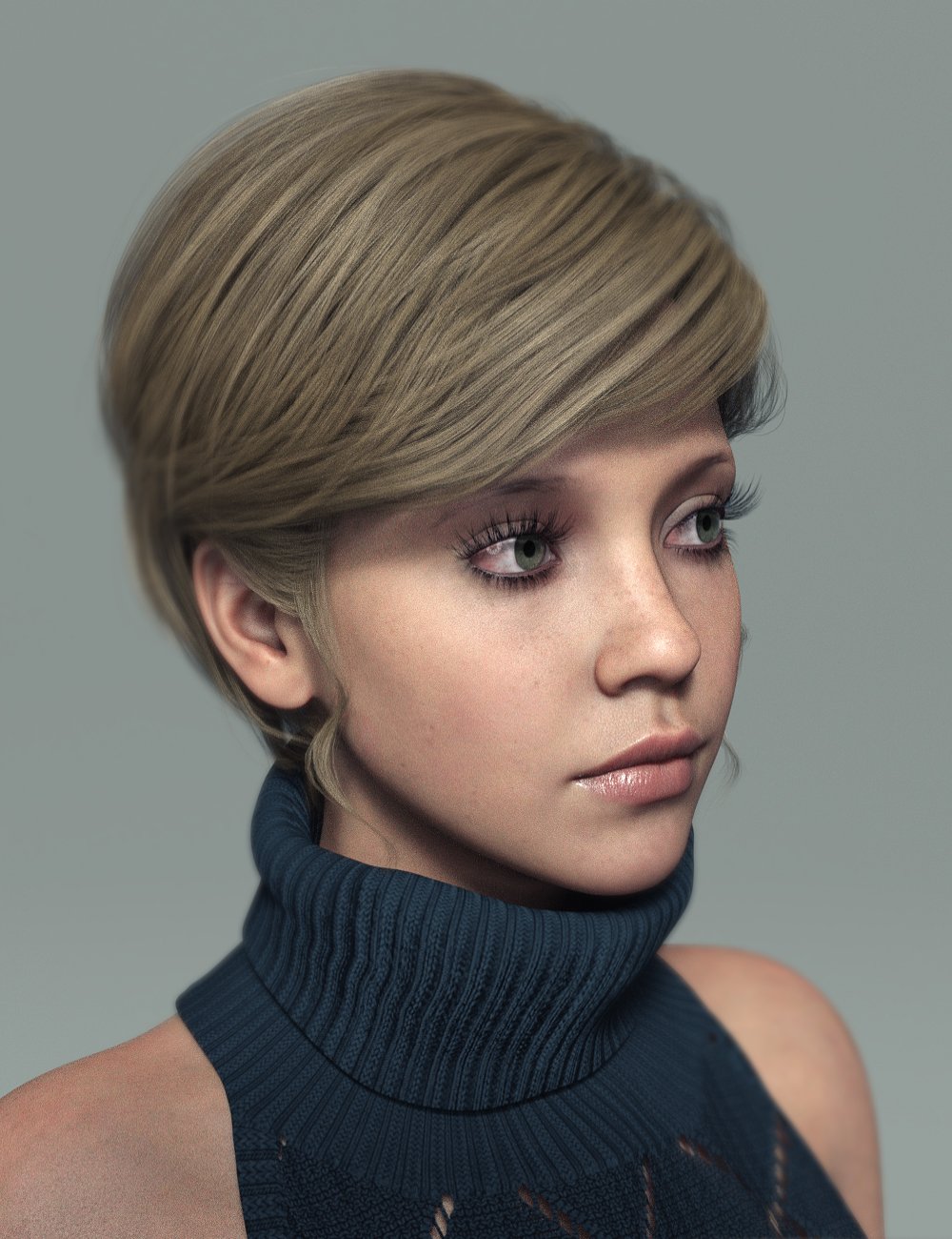 Amelia Hair for Genesis 8 Female(s) by: Sprite, 3D Models by Daz 3D