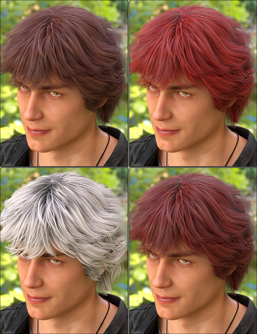 Varun Hair for Genesis 3 and 8 Male(s) by: 3DCelebrity, 3D Models by Daz 3D