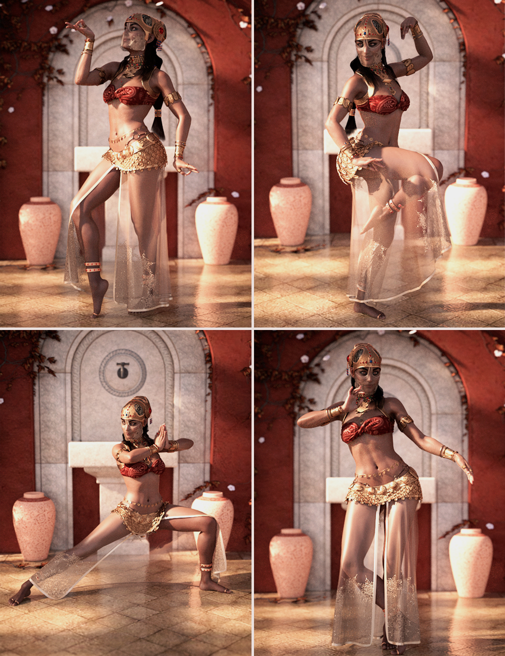 Traditional Moves Poses for Genesis 8 Female by: 3D Sugar, 3D Models by Daz 3D