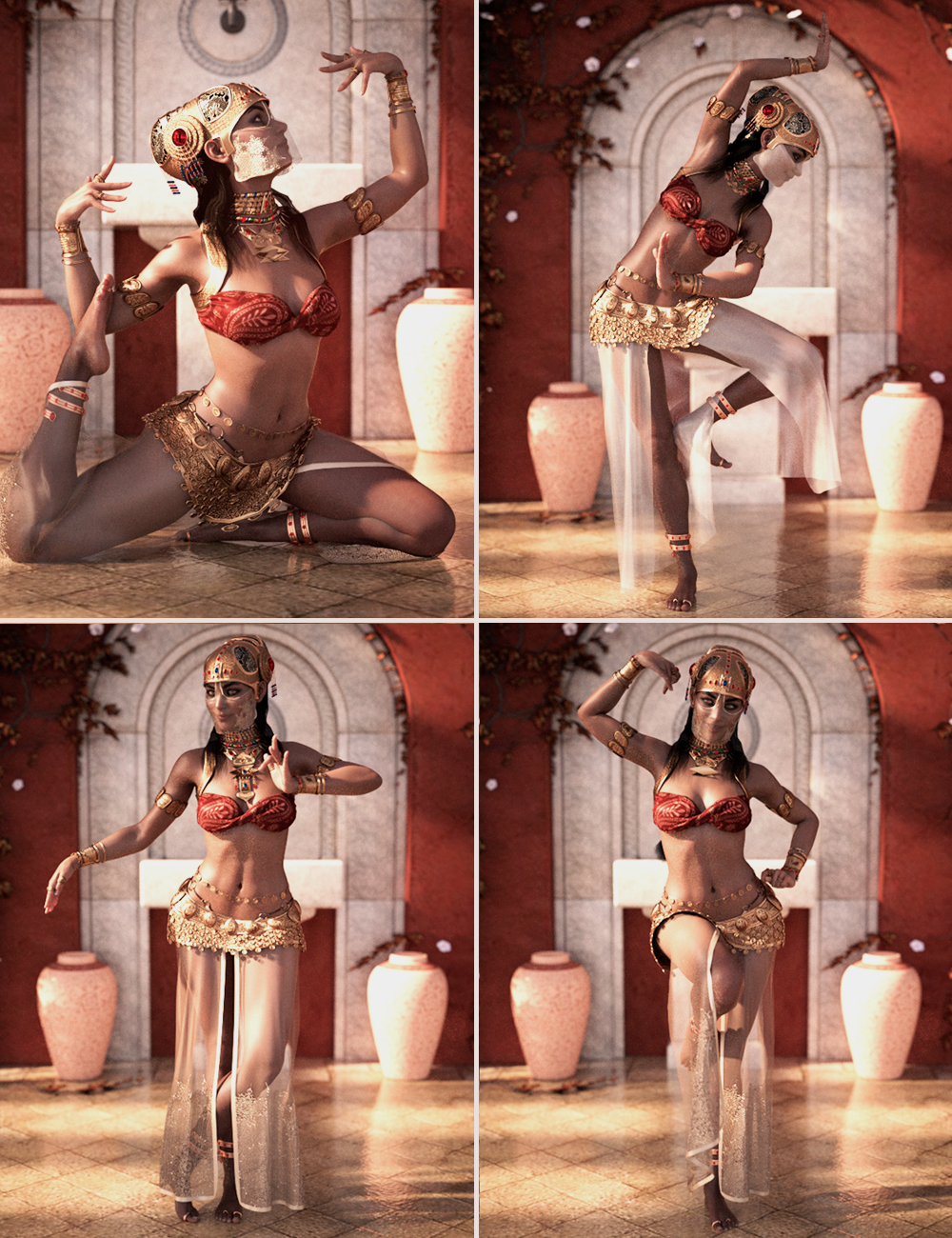 Traditional Moves Poses for Genesis 8 Female by: 3D Sugar, 3D Models by Daz 3D