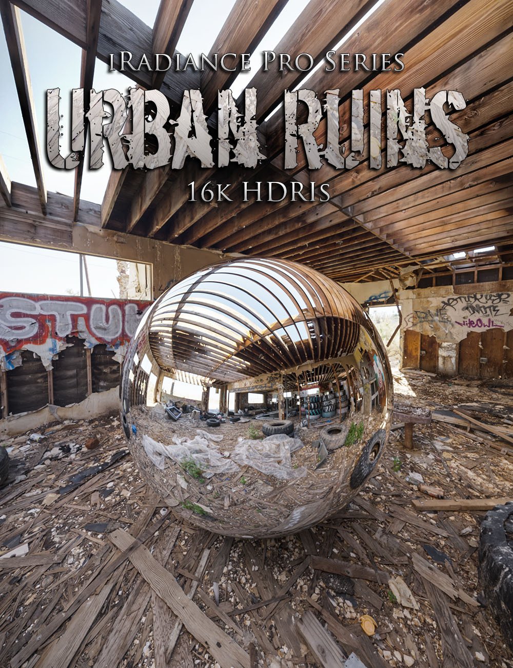iRadiance Pro Series 16k HDRIs - Urban Ruins by: DimensionTheory, 3D Models by Daz 3D