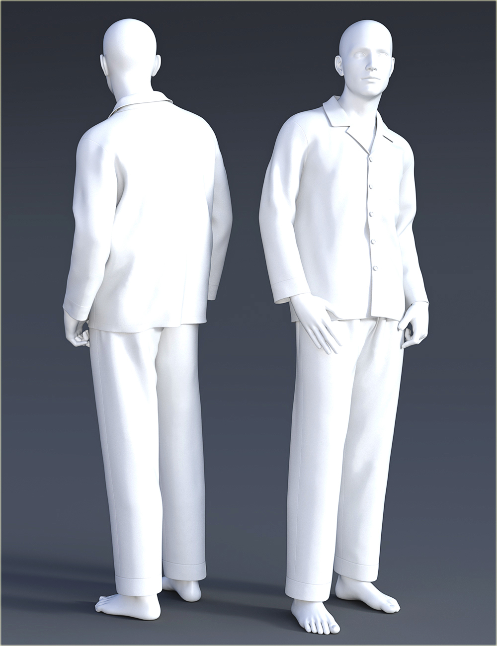 dForce H&C Pajamas Set for Genesis 8 dForce H&C Pajamas Set for Genesis 8 by: IH Kang, 3D Models by Daz 3D