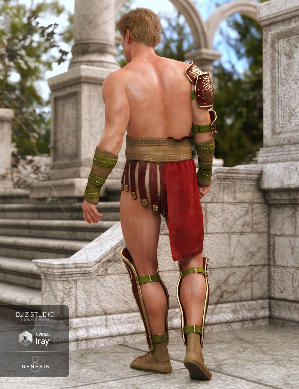 dForce Aries Outfit for Genesis 8 Male(s) by: ArienLyrra Madril, 3D Models by Daz 3D
