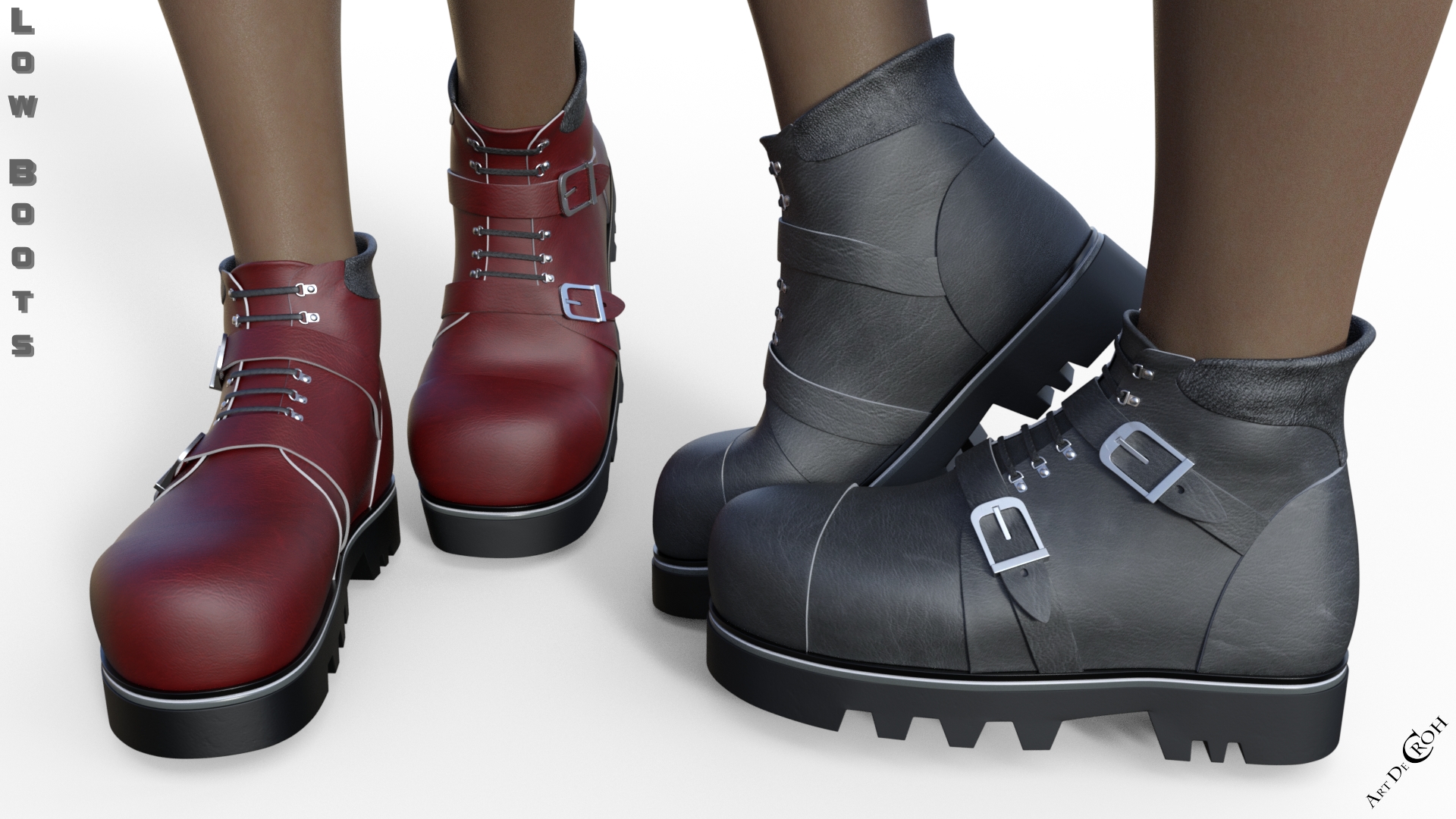 Low Boots for Genesis 8 Female(s) | Daz 3D