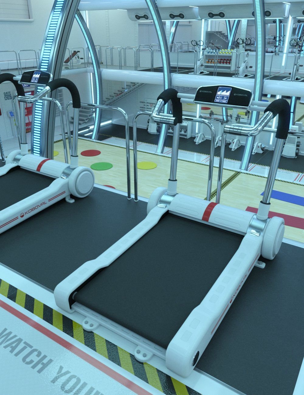 SC20 Gym Expansion Pack by: FToRi, 3D Models by Daz 3D