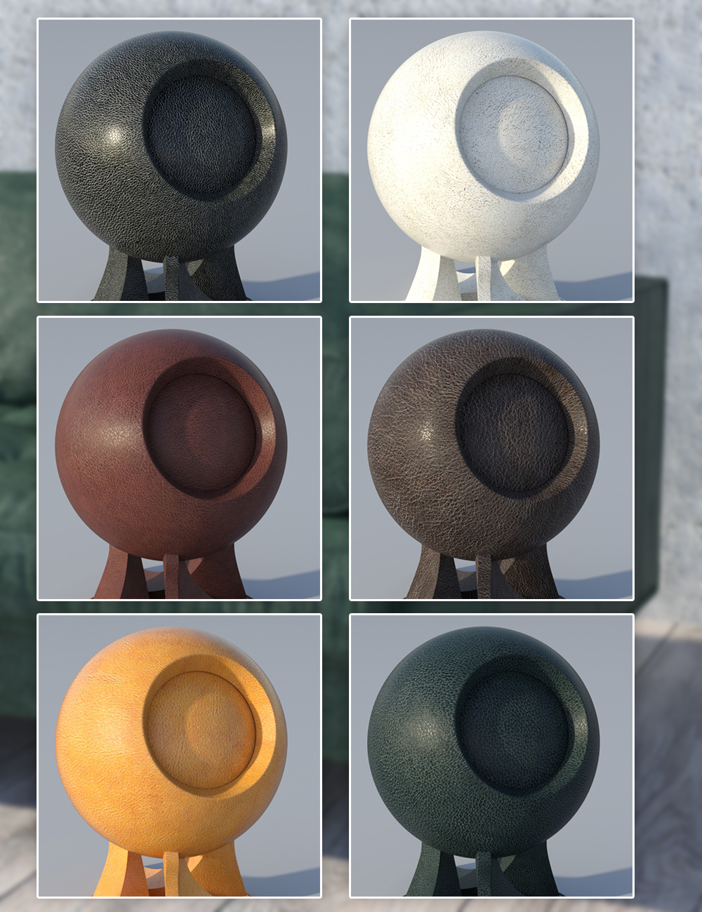 Leather Shaders by: Dimidrol, 3D Models by Daz 3D