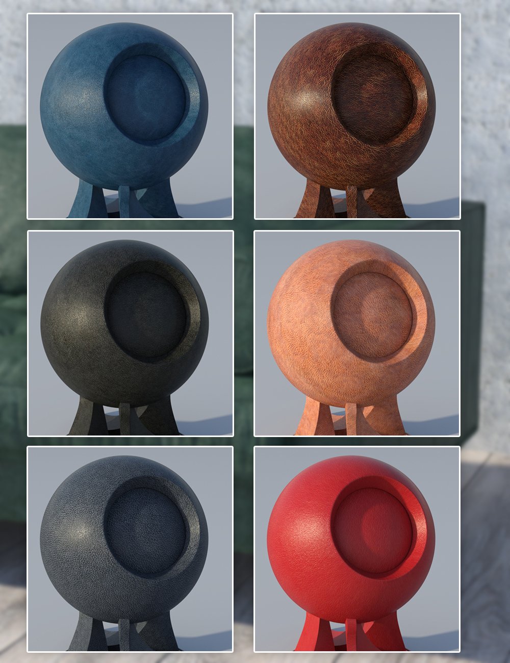 Leather Shaders Leather Shaders by: Dimidrol, 3D Models by Daz 3D