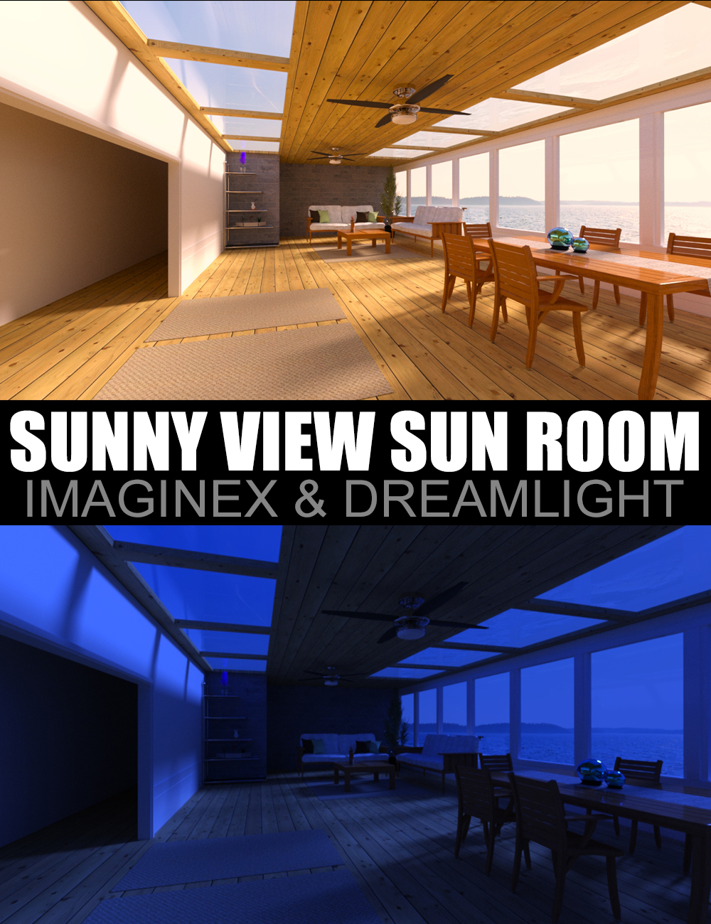Sunny View Sun Room by: ImagineXDreamlight, 3D Models by Daz 3D