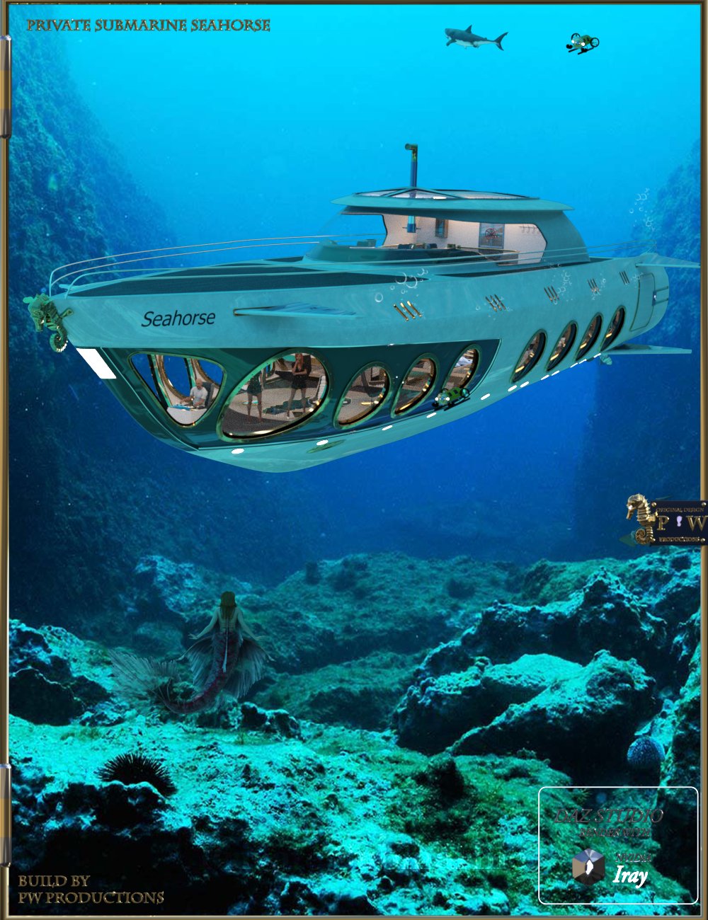 PW Private Submarine by: PW Productions, 3D Models by Daz 3D