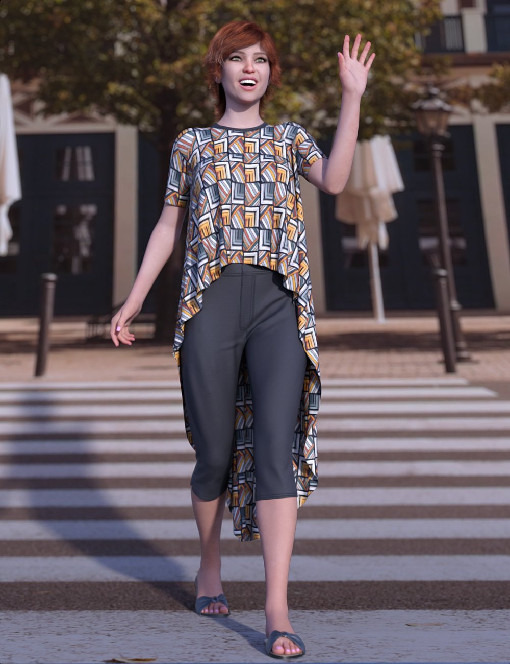 dForce Mellow Outfit for Genesis 8 Female(s) by: Leviathan, 3D Models by Daz 3D