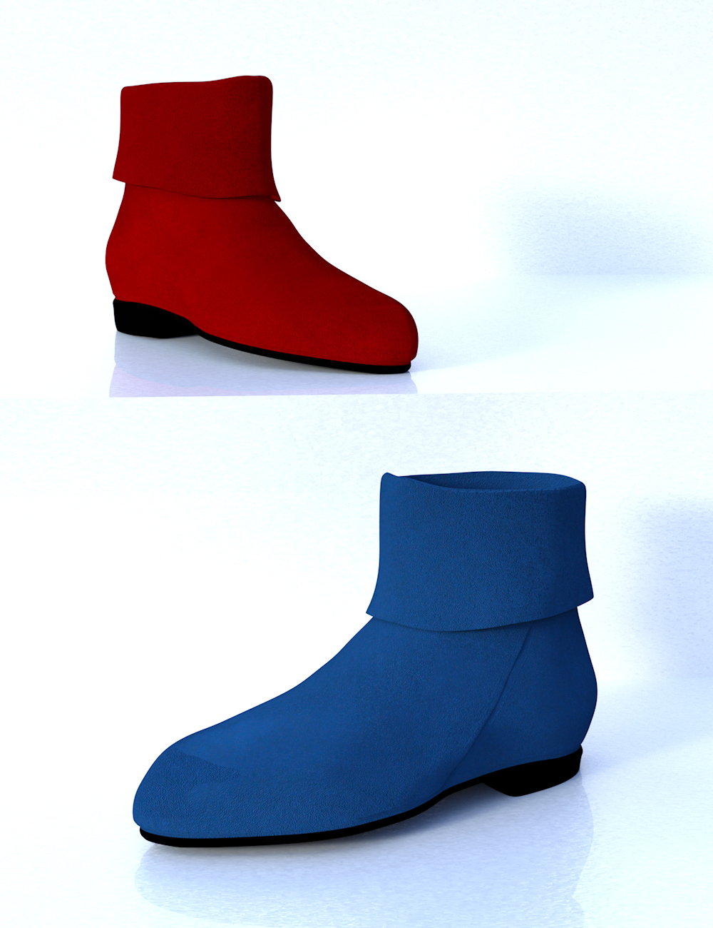 AQ Robin Hood Boots for Genesis 8 Female(s) by: Aquarius, 3D Models by Daz 3D