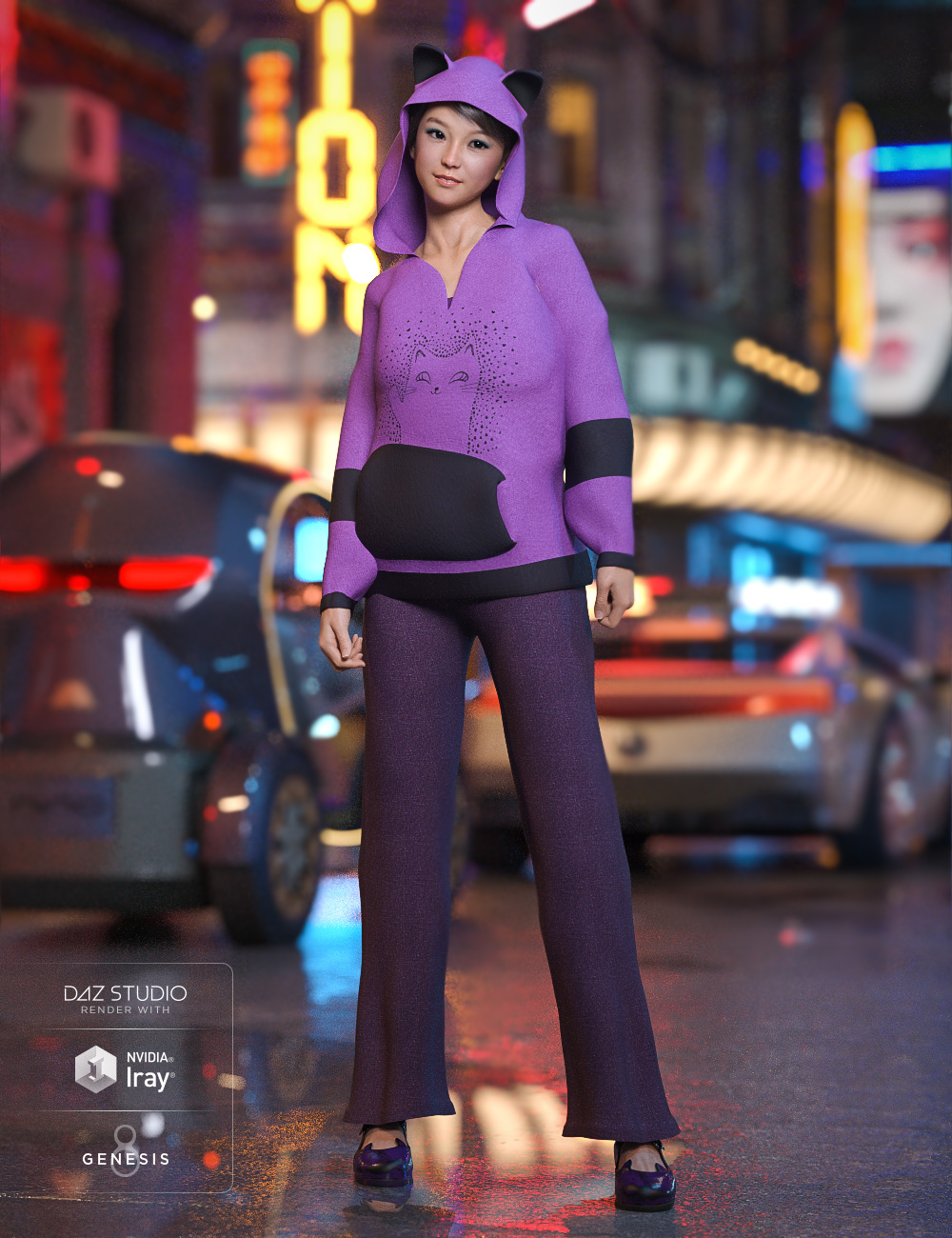 Casual Kitty: Spirit Casual Kitty: Spirit by: Moonscape GraphicsSade, 3D Models by Daz 3D