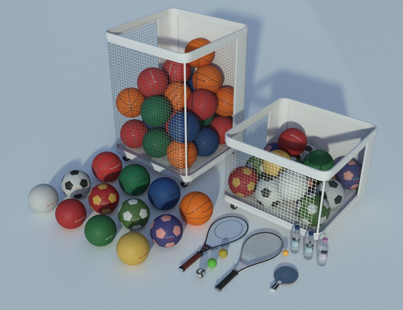 SC20 Gym Addon Pack 02 by: , 3D Models by Daz 3D
