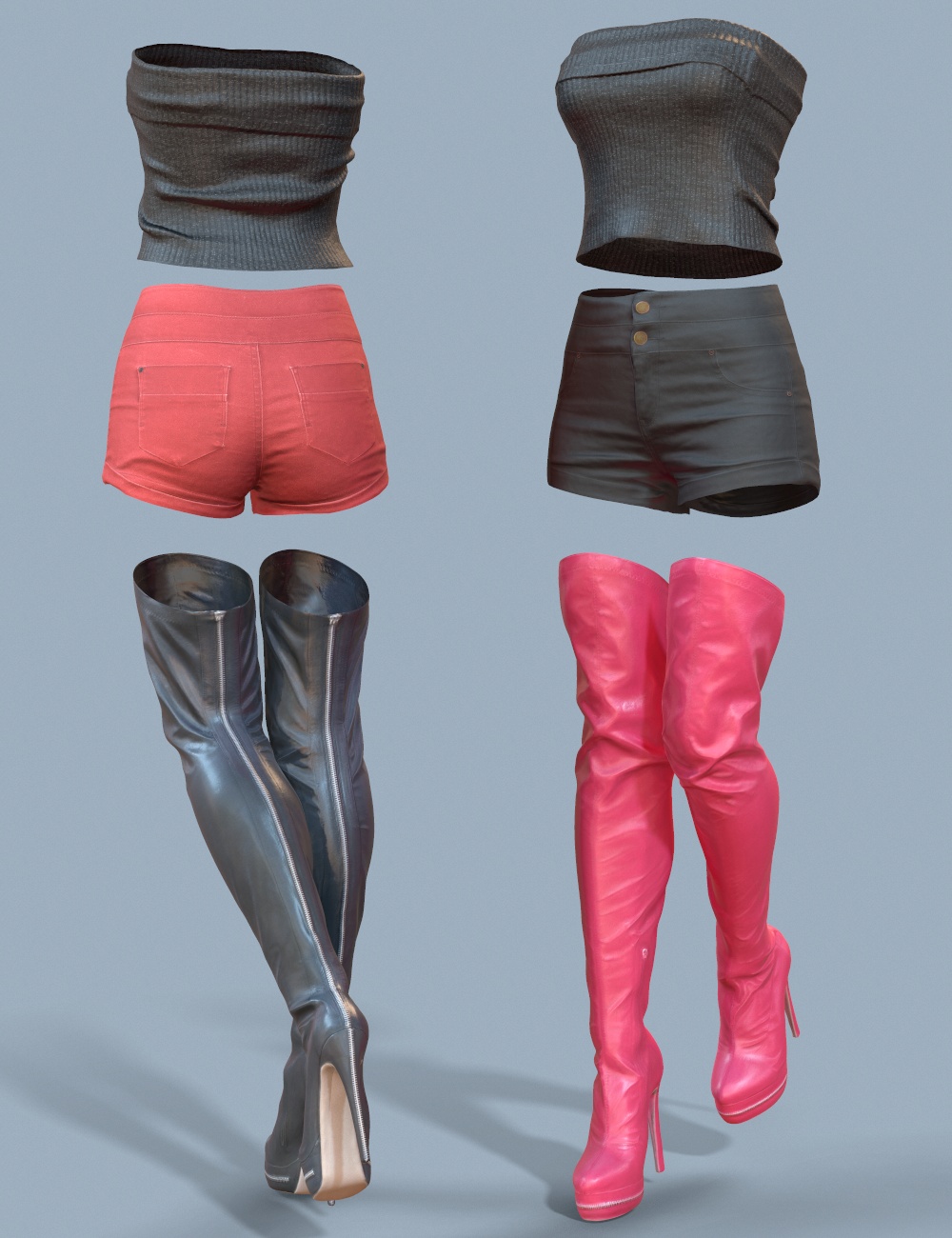 Lara Outfit for Genesis 8 Female(s) by: Polygonal Miniatures, 3D Models by Daz 3D
