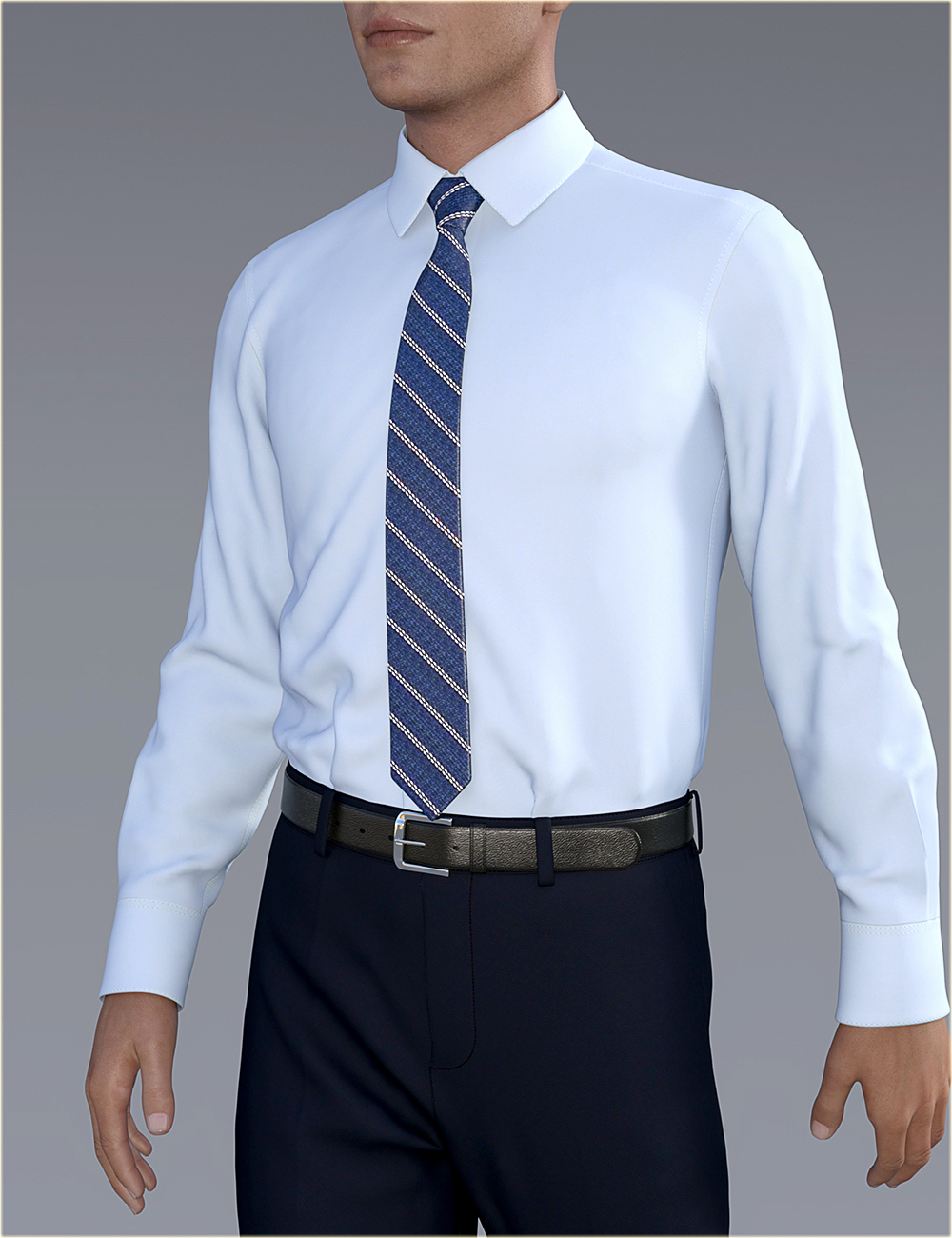 dForce H&C Dress Shirt Outfit for Genesis 8 Male(s) by: IH Kang, 3D Models by Daz 3D