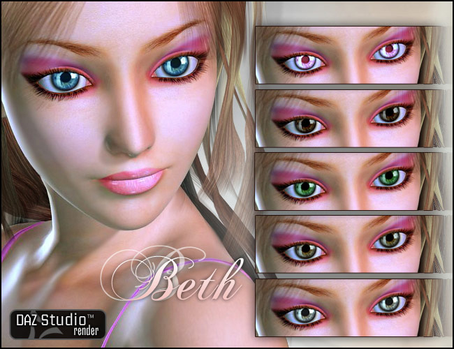 Beth for Aiko 4 by: HH Drache, 3D Models by Daz 3D