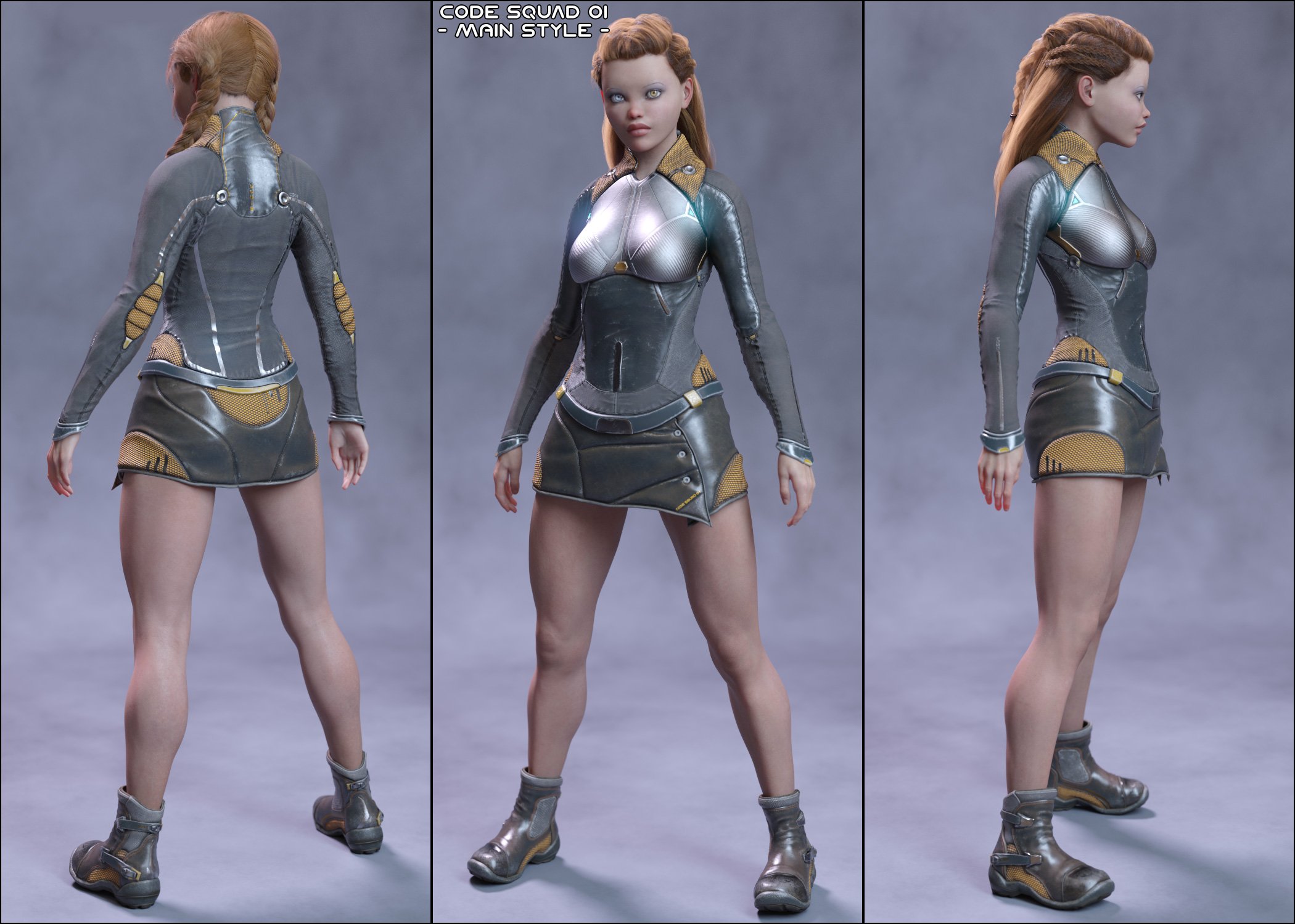 Code Squad 01 for Genesis 8 Female(s) | Daz 3D