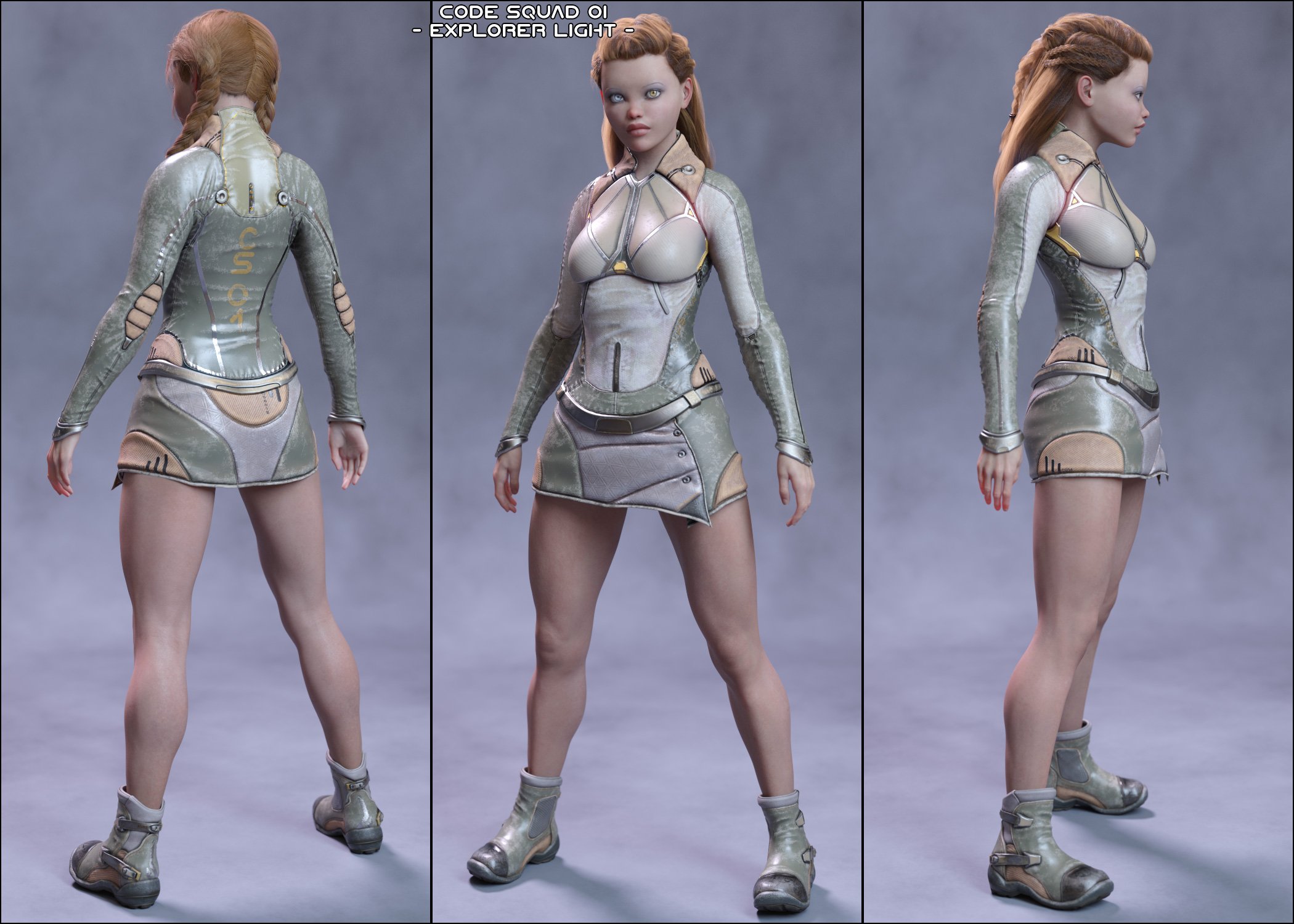 Code Squad 01 for Genesis 8 Female(s) | Daz 3D