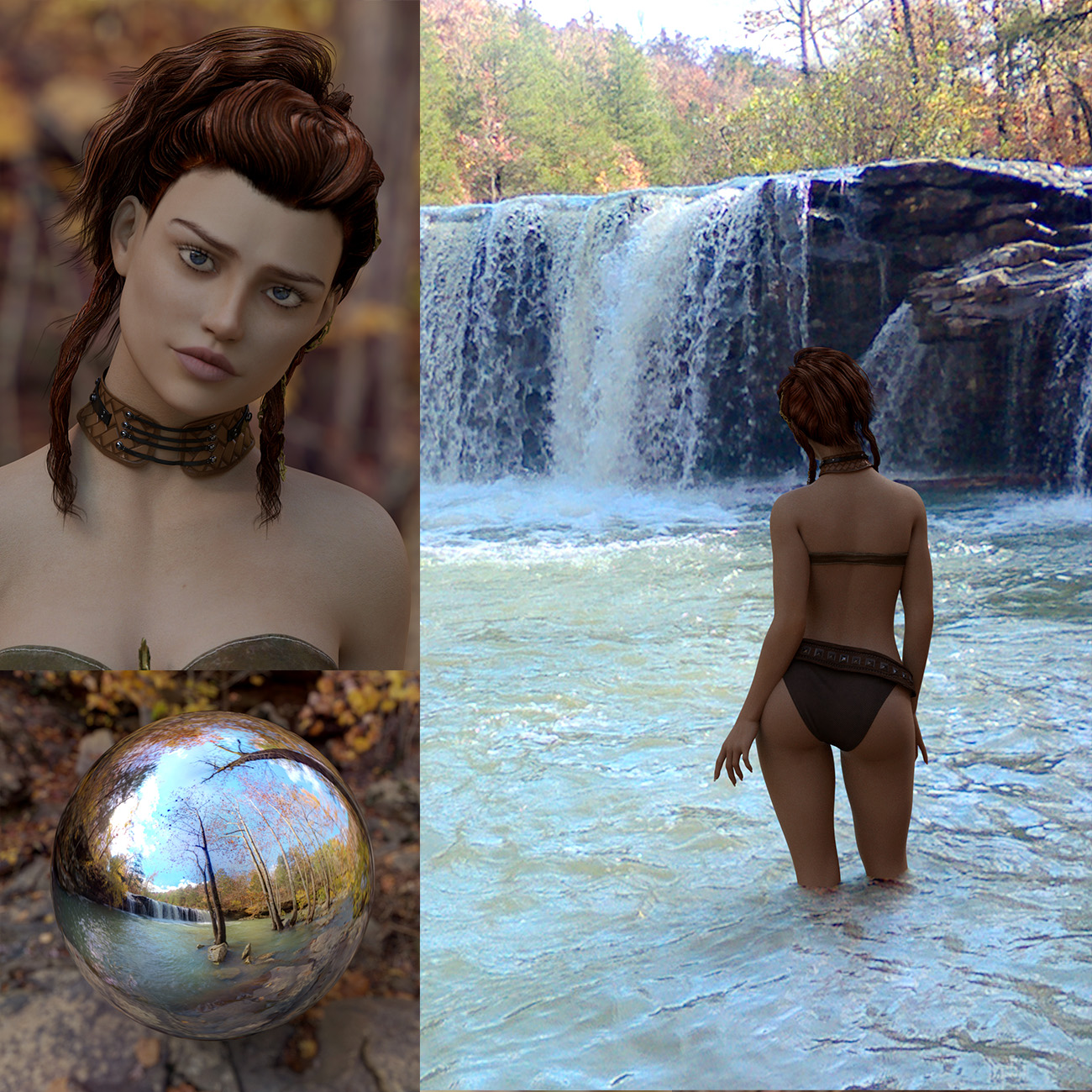 Orestes Iray HDRI Environments - Autumn Creek by: Orestes Graphics, 3D Models by Daz 3D