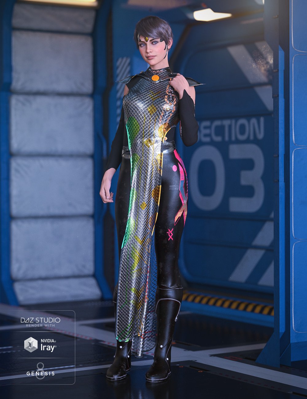 G.I.S Admiral: Lore by: Moonscape GraphicsSade, 3D Models by Daz 3D