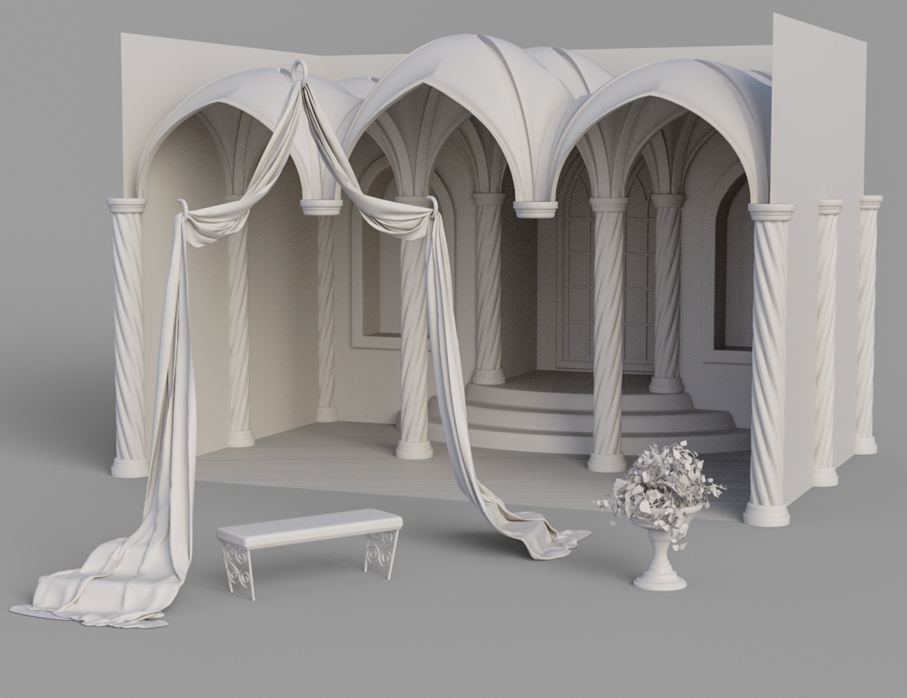 Fantasy Alcove Window by: SloshWerks, 3D Models by Daz 3D