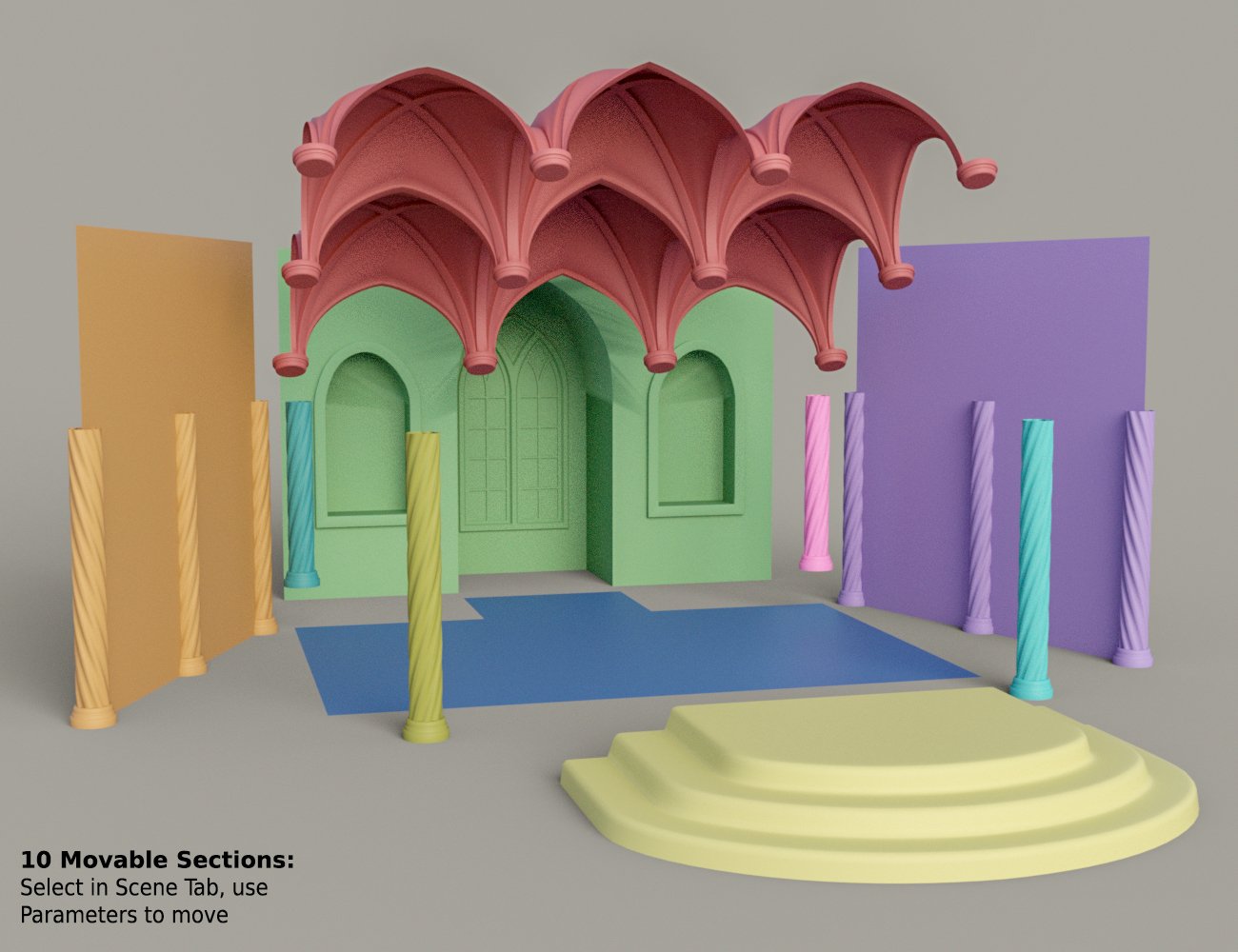 Fantasy Alcove Window by: SloshWerks, 3D Models by Daz 3D