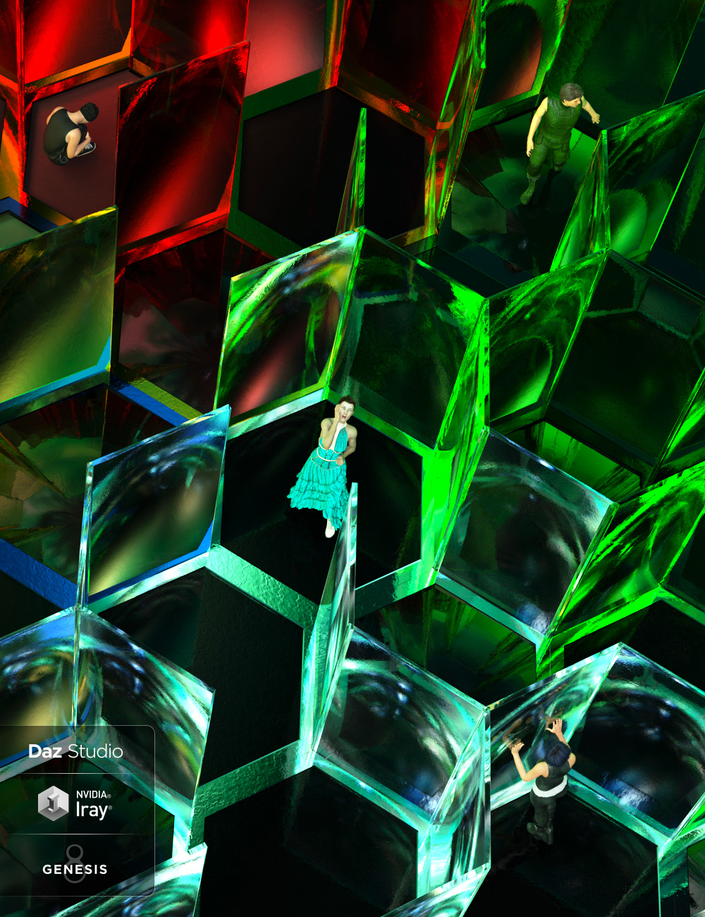 World of Glass: Maze by: Arki, 3D Models by Daz 3D