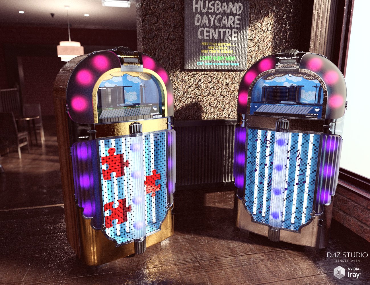 Vintage Jukebox Vintage Jukebox by: David BrinnenForbiddenWhispers, 3D Models by Daz 3D