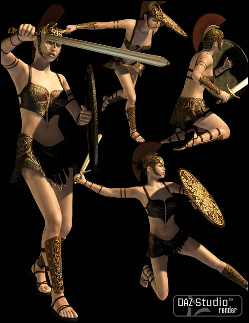 Centurion Poses by: Digiport, 3D Models by Daz 3D