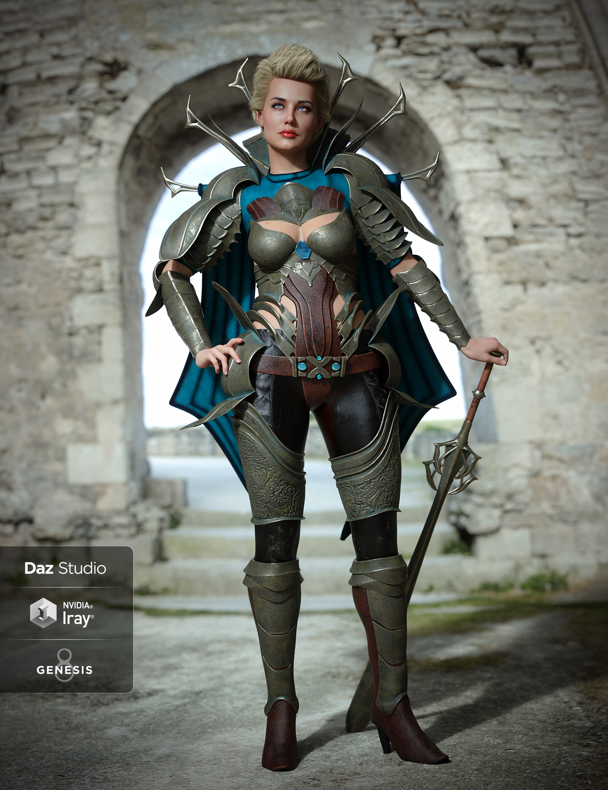 Iron Warrior Outfit Textures Iron Warrior Outfit Textures by: Moonscape GraphicsSade, 3D Models by Daz 3D