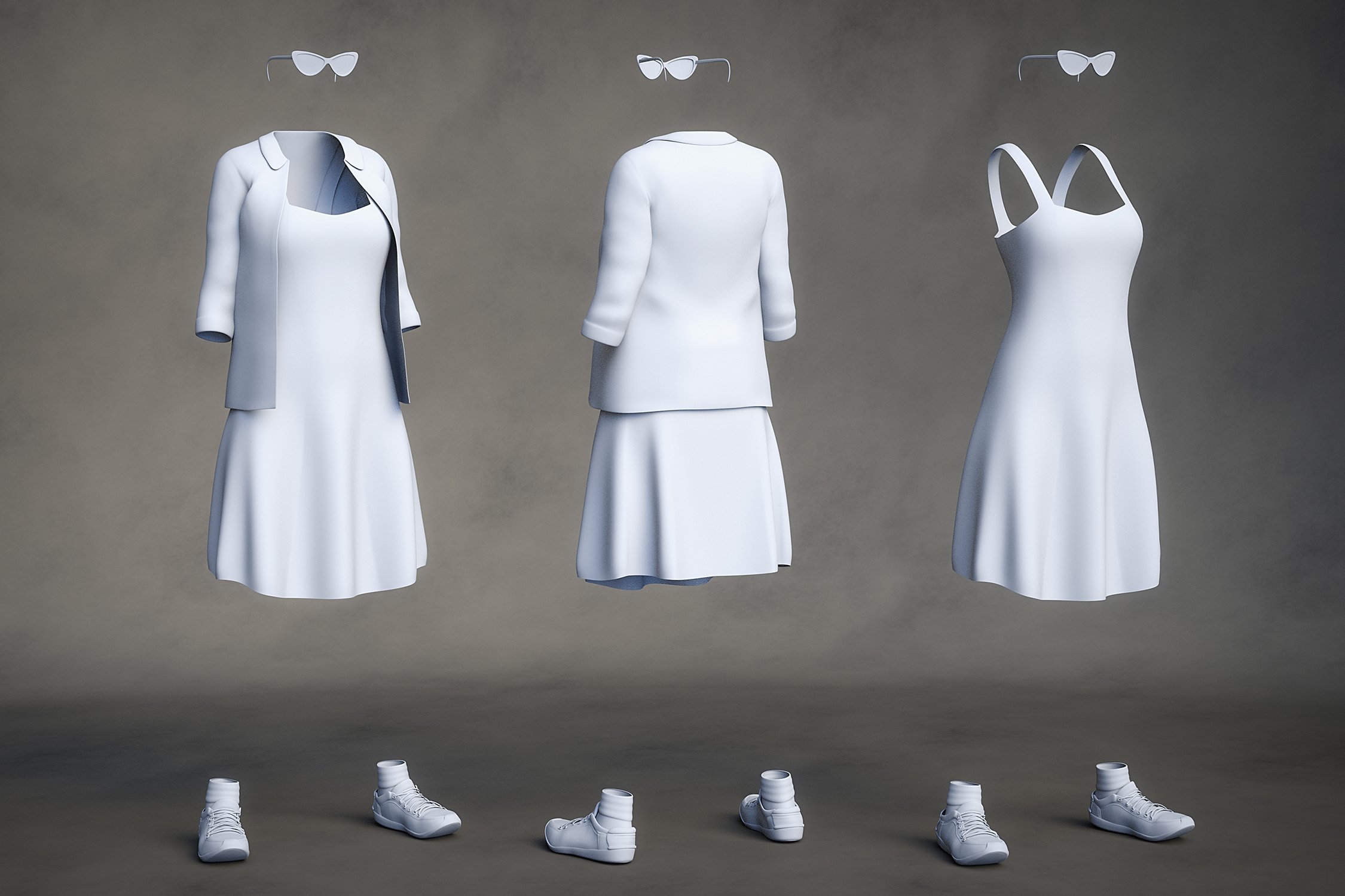 dForce Kitten Dress for Genesis 8 Female(s) by: 3D-GHDesignBarbara BrundonSade, 3D Models by Daz 3D