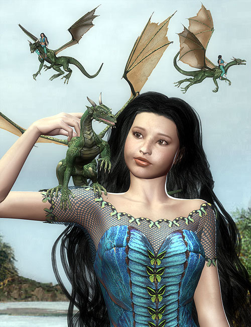 DragonLady Poses by: Daio, 3D Models by Daz 3D
