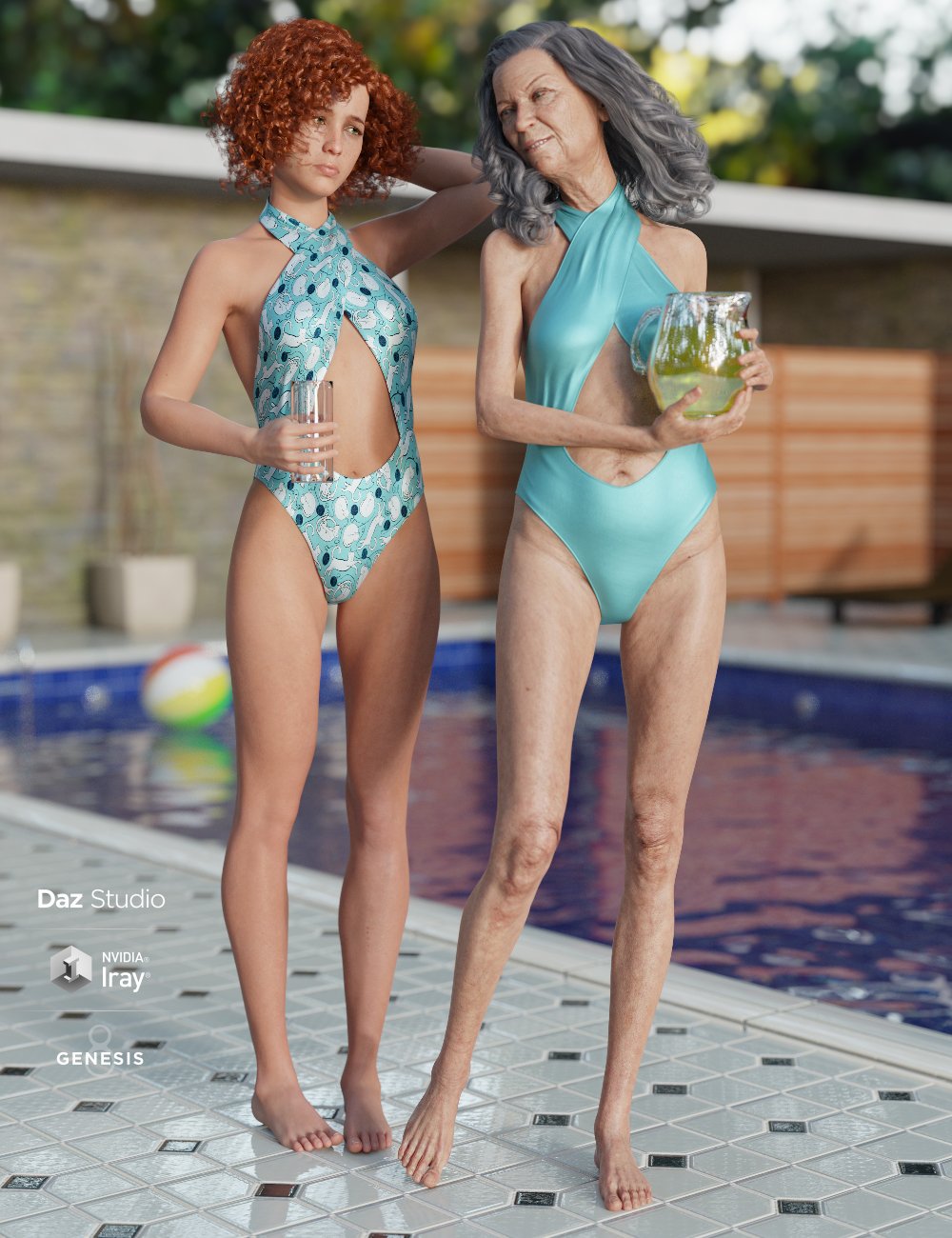 Stylekini for Genesis 8 Female(s) by: 3D-GHDesignNikisatezSade, 3D Models by Daz 3D