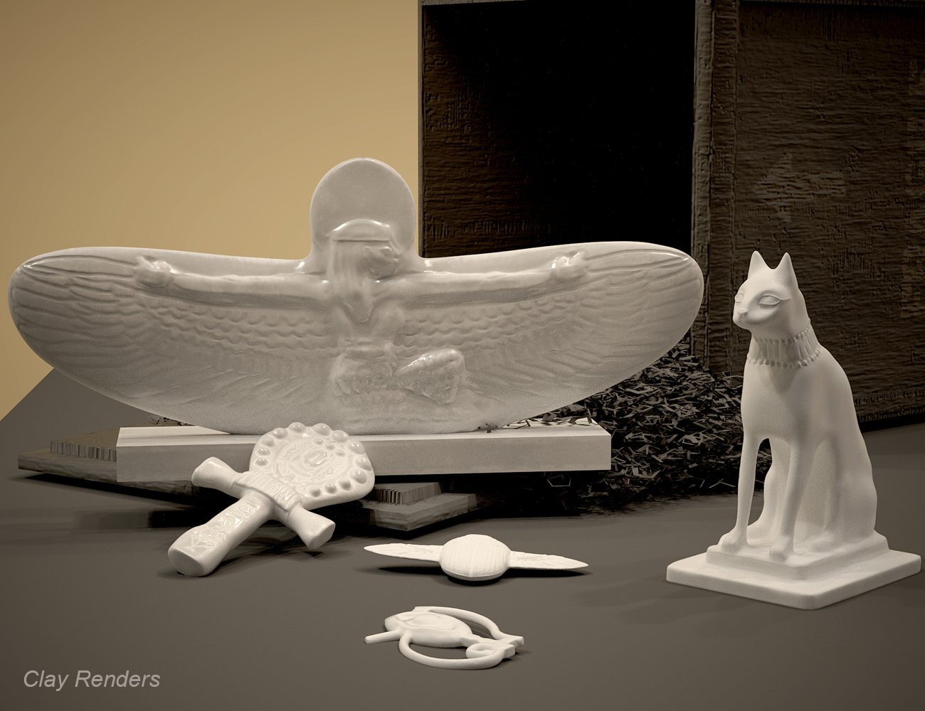 Egyptian Artifacts by: G.Dalton, 3D Models by Daz 3D