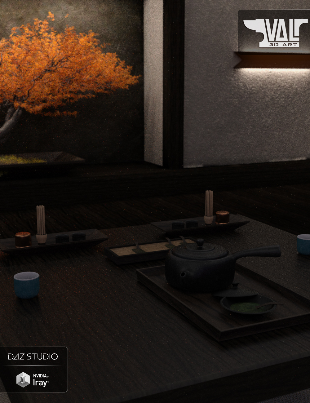Modern Tea Room Modern Tea Room by: Val3dart, 3D Models by Daz 3D