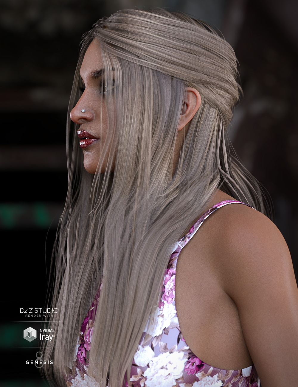 Arwen Hair for Genesis 8 Females Daz 3D