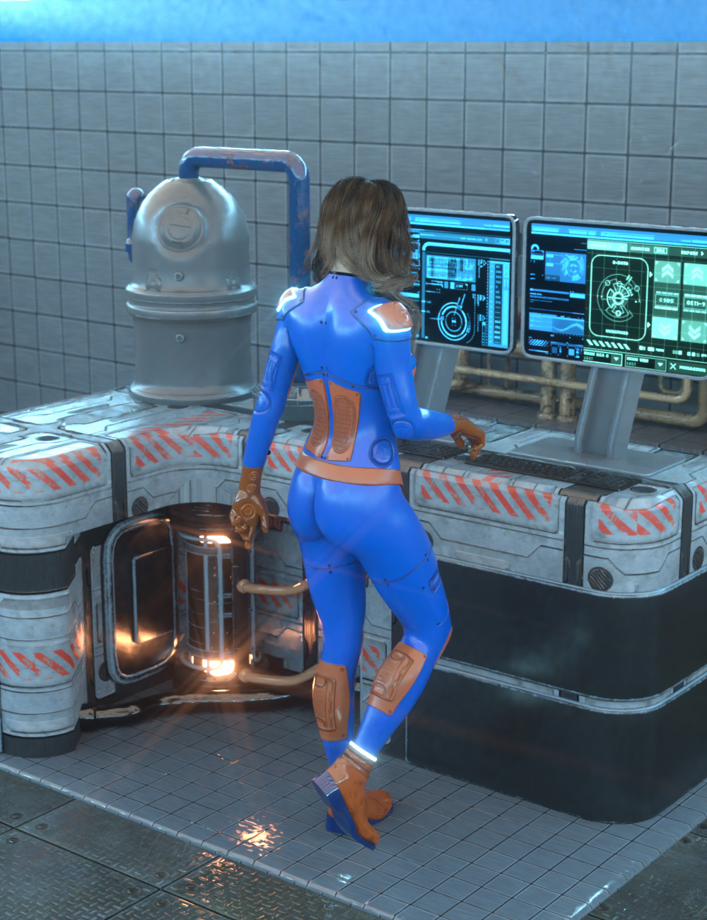 Scifi A.D.H. Medical Bay by: AcharyaPolina, 3D Models by Daz 3D