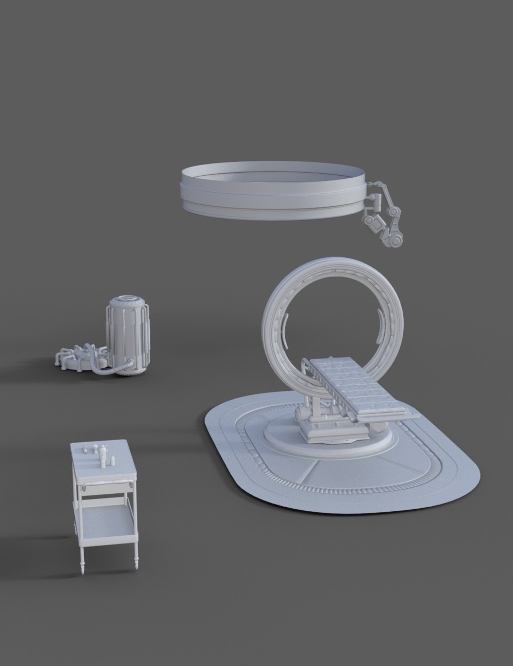 Scifi A.D.H. Medical Bay by: AcharyaPolina, 3D Models by Daz 3D