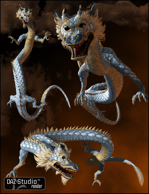 Eastern Dragon Poses by: Digiport, 3D Models by Daz 3D