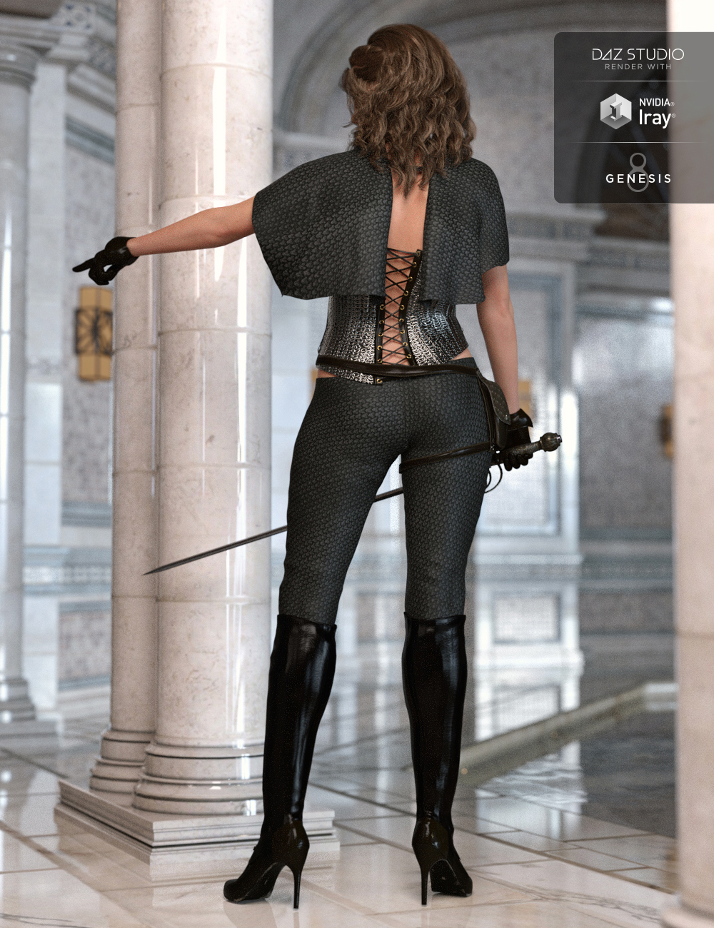 Blackdawn Outfit for Genesis 8 Female(s) by: Anna BenjaminBarbara BrundonUmblefugly, 3D Models by Daz 3D