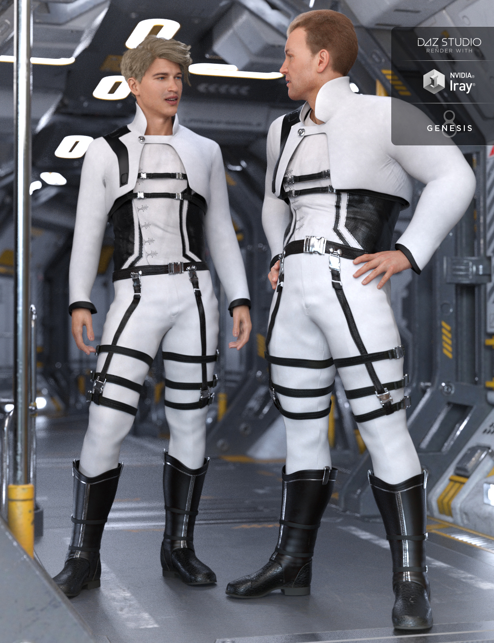 Sky Point Academy Outfit for Genesis 8 Male(s) by: Barbara BrundonMoonscape GraphicsSadeUmblefugly, 3D Models by Daz 3D