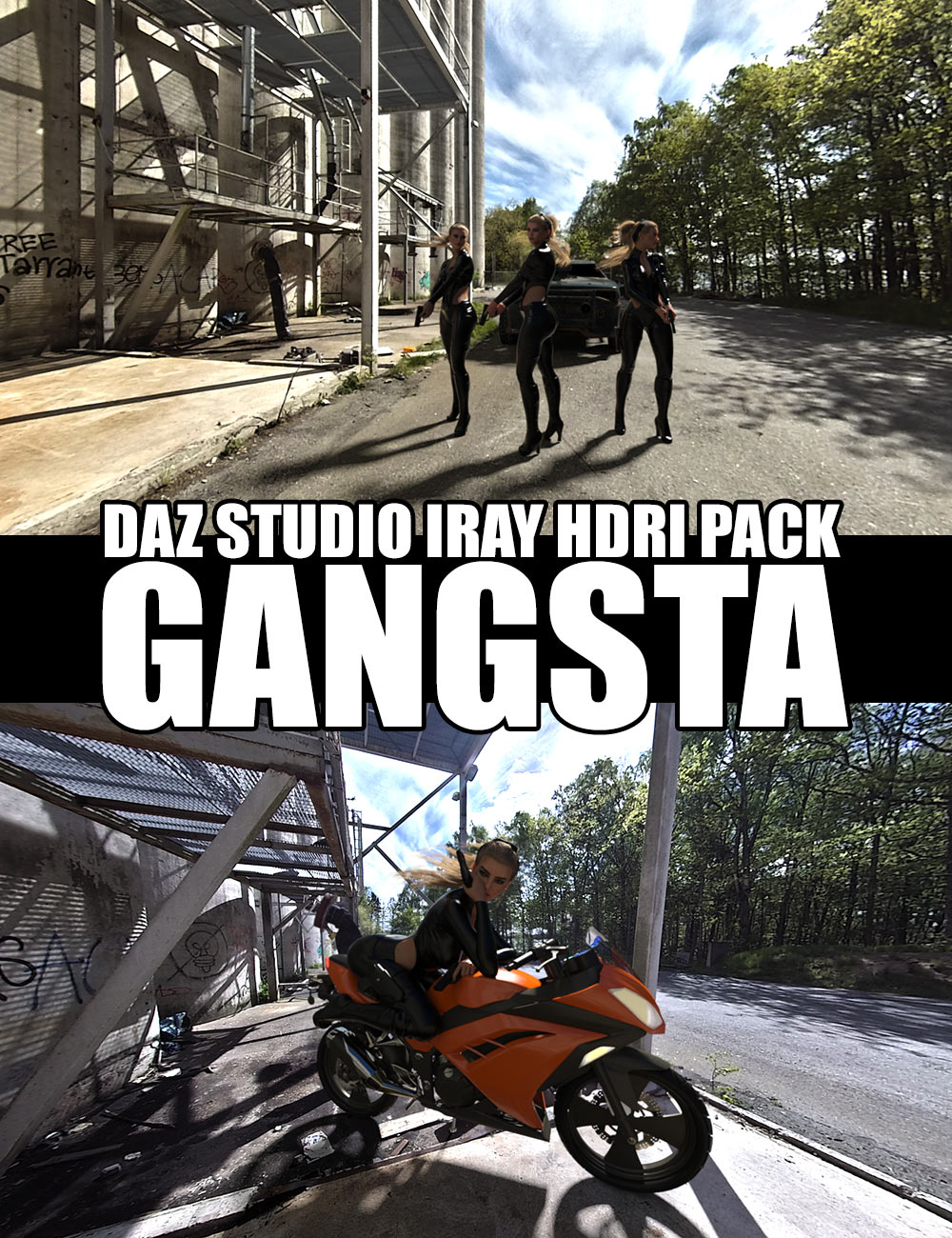 Gangsta - DAZ Studio Iray HDRI Pack by: Dreamlight, 3D Models by Daz 3D