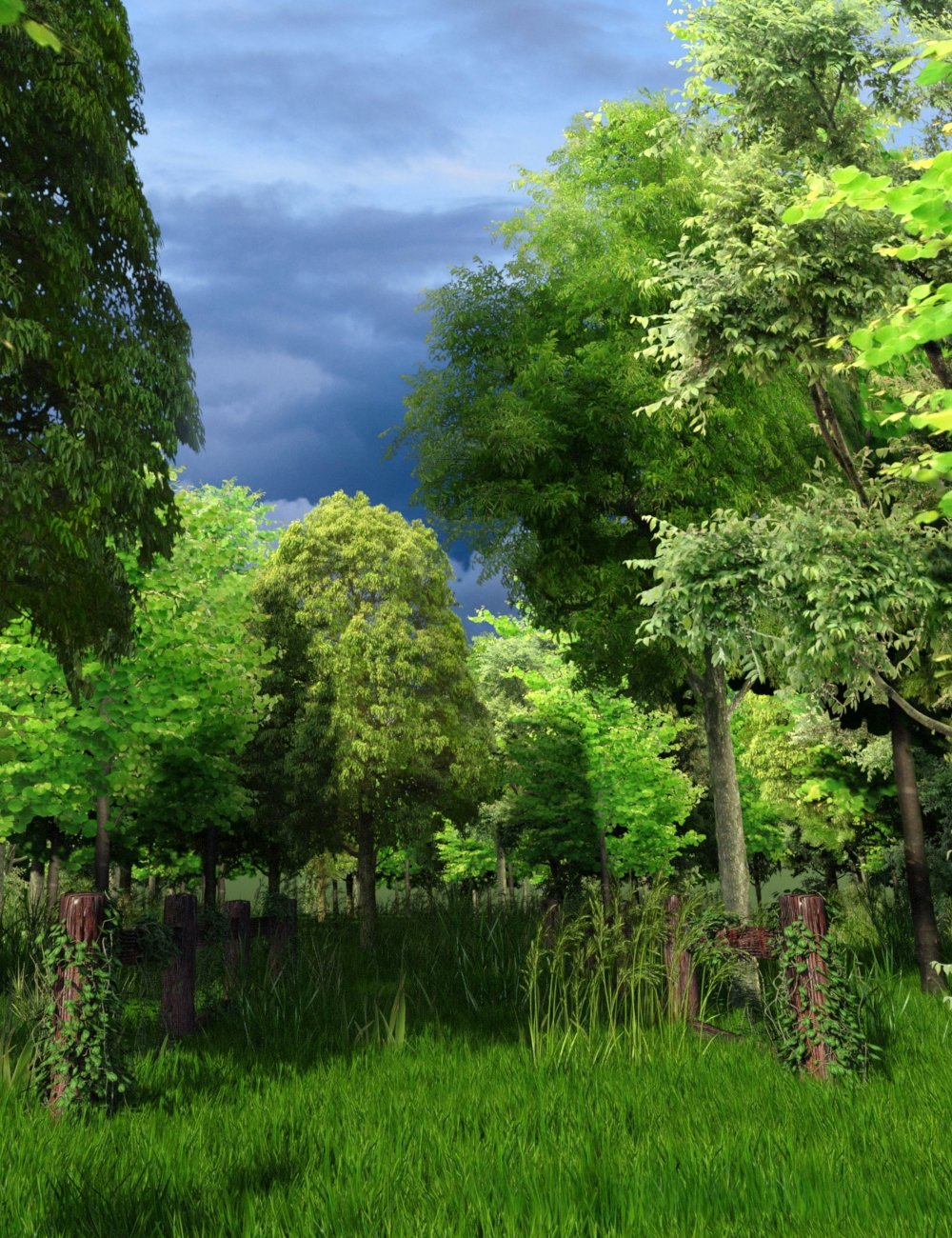 Forests Trees and Grass World Building Set by: Magix 101, 3D Models by Daz 3D