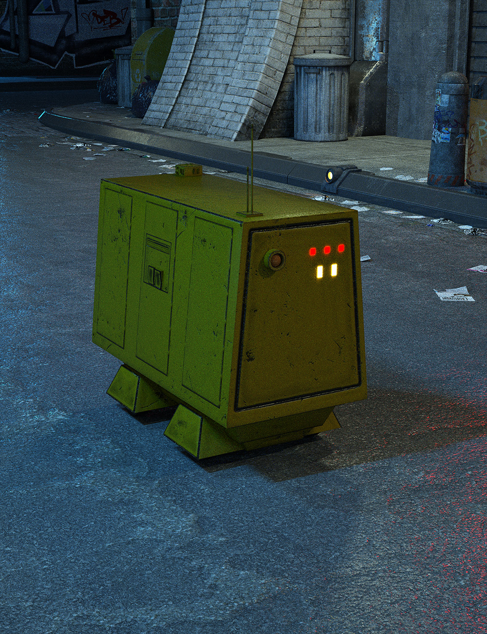 Sci-Fi Roller Bot Sci-Fi Roller Bot by: , 3D Models by Daz 3D