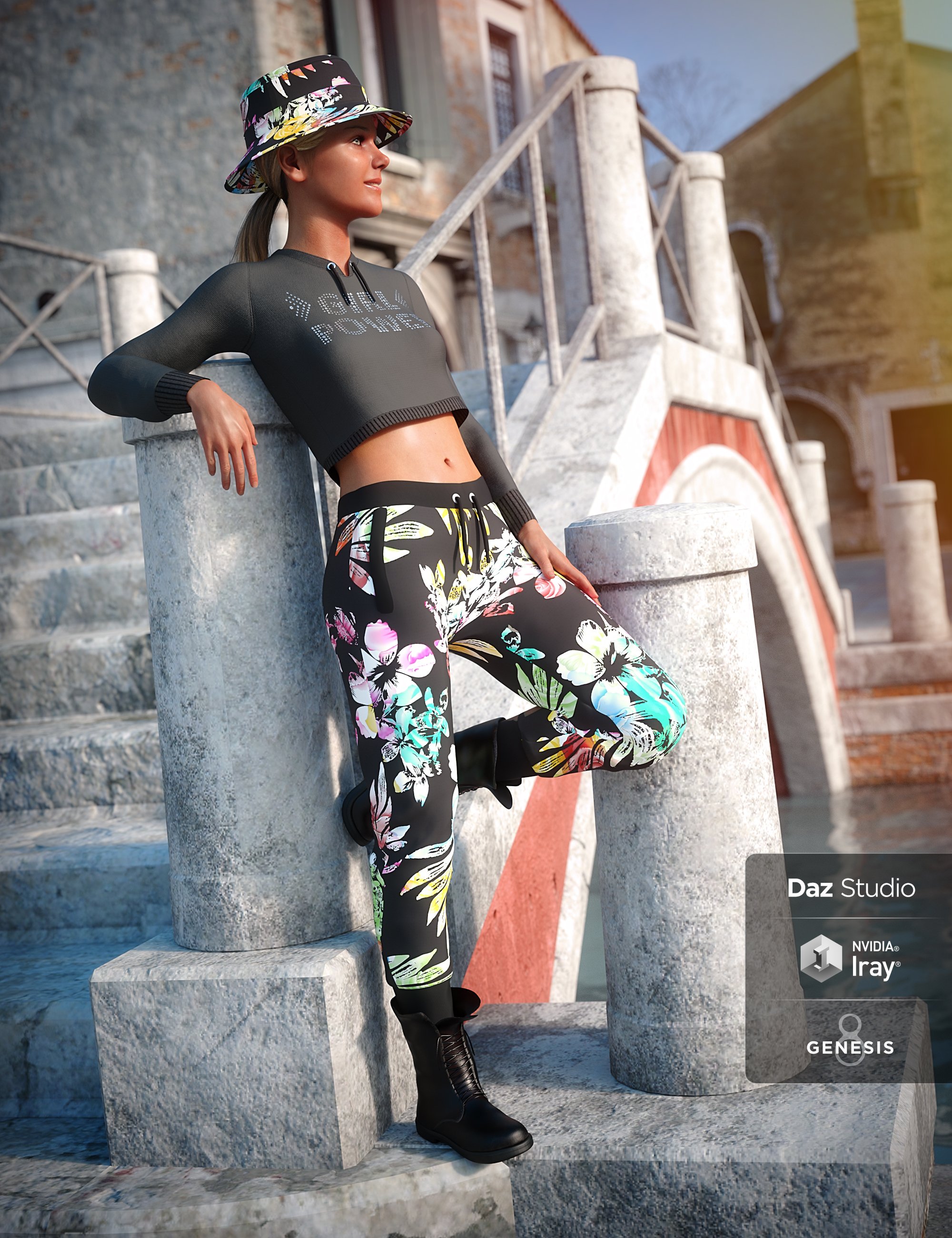 dForce Body Pop Outfit for Genesis 8 Female(s) by: Moonscape GraphicsNikisatezSade, 3D Models by Daz 3D