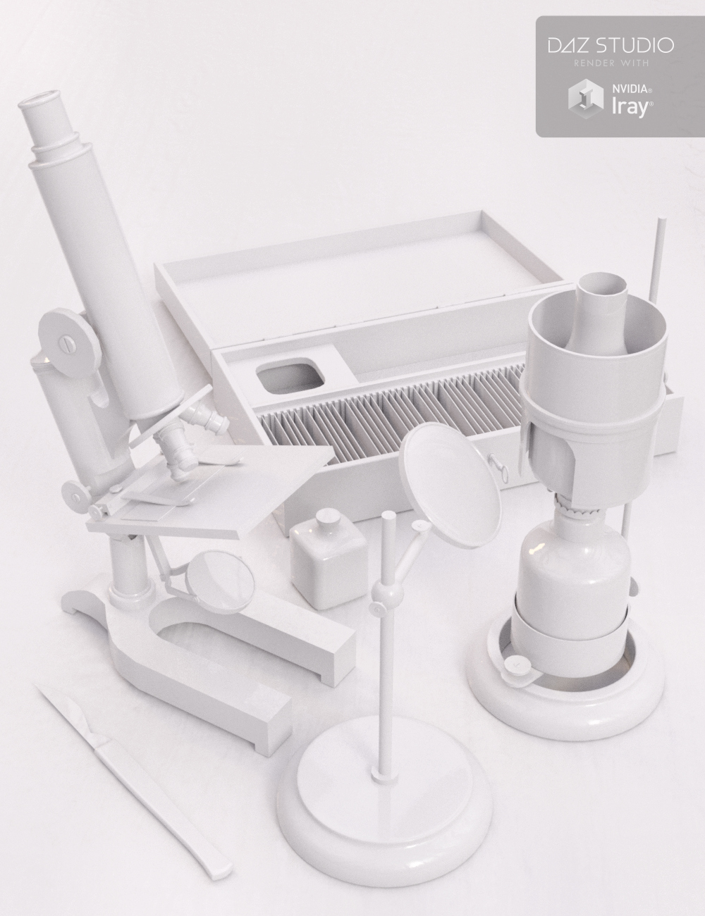 Victorian Microscopy by: Merlin Studios, 3D Models by Daz 3D