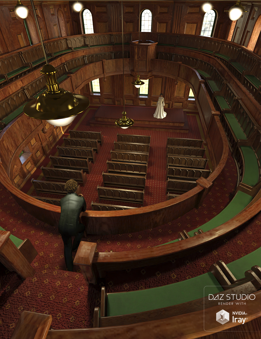 The Meeting Lodge Interior by: Predatron, 3D Models by Daz 3D